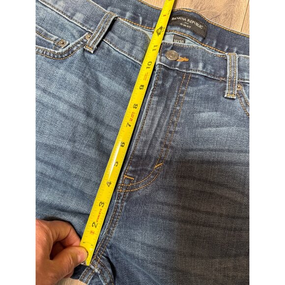 Banana Republic Mens Slim Fit Jeans 36X30 Blue Denim Made In Bangladesh - Picture 4 of 6
